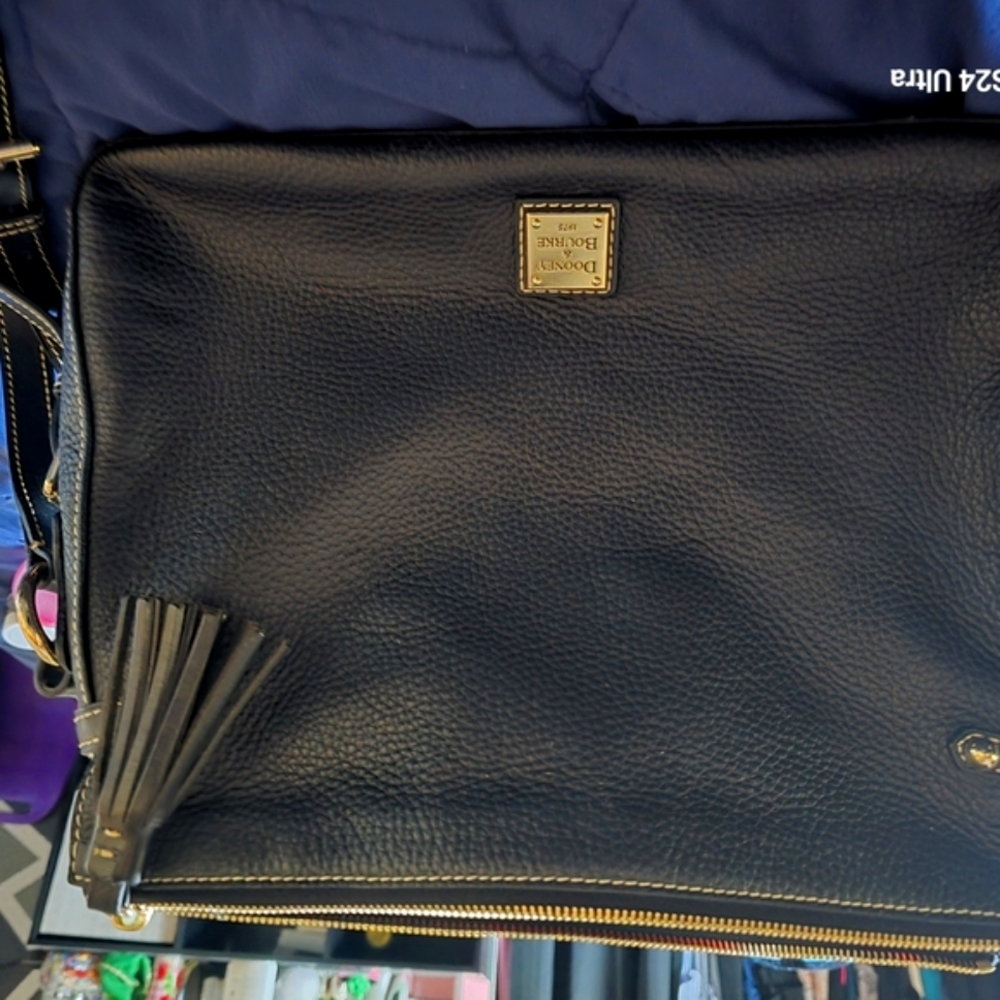 Dooney & Bourke Black Crossbody Bag Pebbled Leather